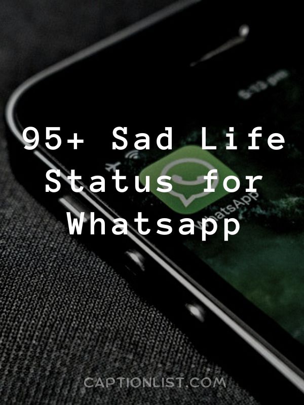 Sad Life Status messages for Whatsapp