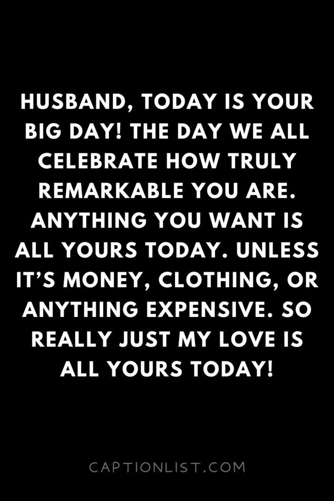 Short Funny birthday wishes for husband