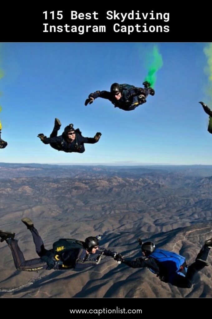 Best Skydiving Instagram Captions